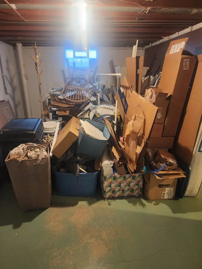 Roll-off dumpster container at job site for Construction Dumpster Rental in Calumet Park